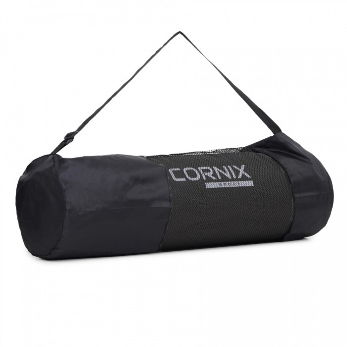 Килимок спортивний Cornix NBR 183 x 61 x 1 см для йоги та фітнесу XR-0013 Black
