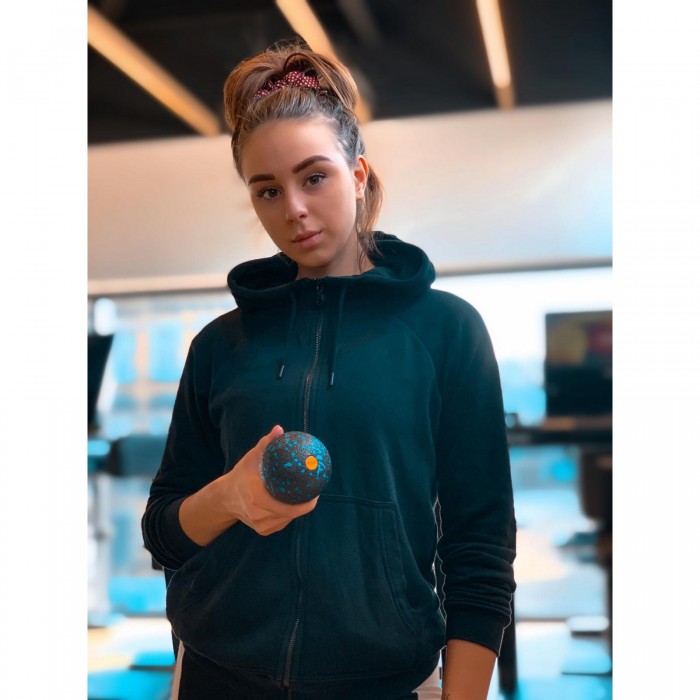 М'яч для масажу 8 см 4FIZJO EPP Ball 08 Black/Gold (P-5907739314796)