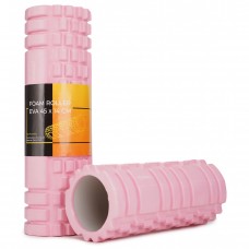 Массажный ролик Cornix EVA 45 x 14 см (валик, роллер) XR-0037 Light Pink
