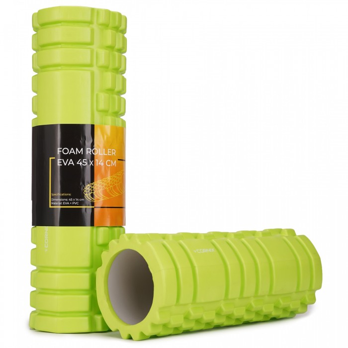 Масажний ролик Cornix EVA 45 x 14 см (валик, ролер) XR-0040 Green