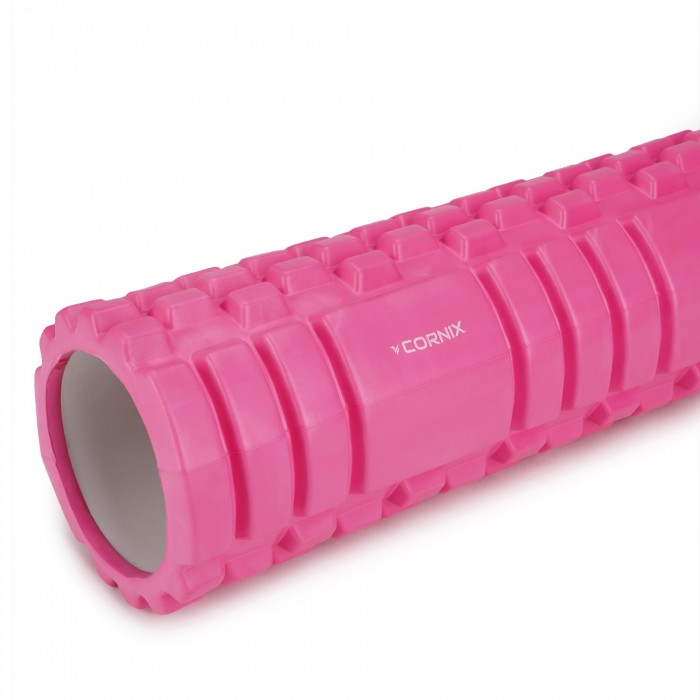 Масажний ролик Cornix EVA 45 x 14 см (валик, ролер) XR-0043 Pink