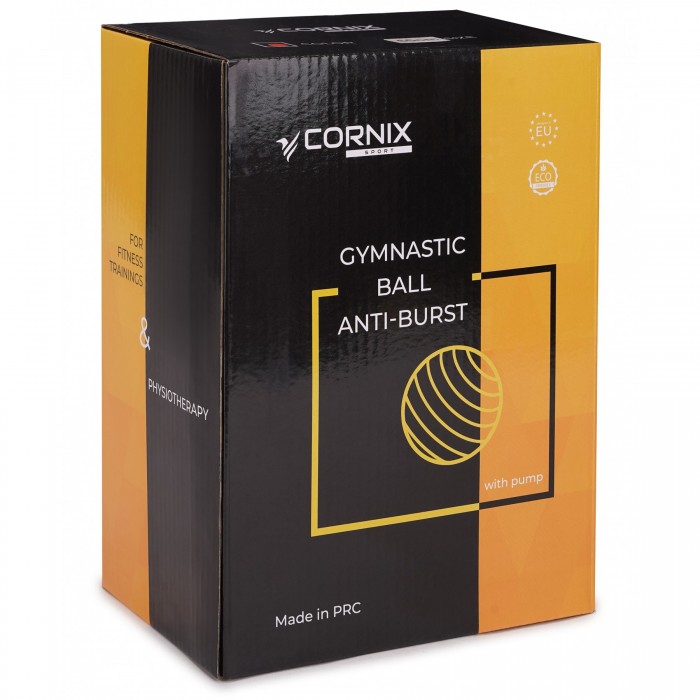 Мяч для фитнеса (фитбол) Cornix 65 см Anti-Burst XR-0020 Black