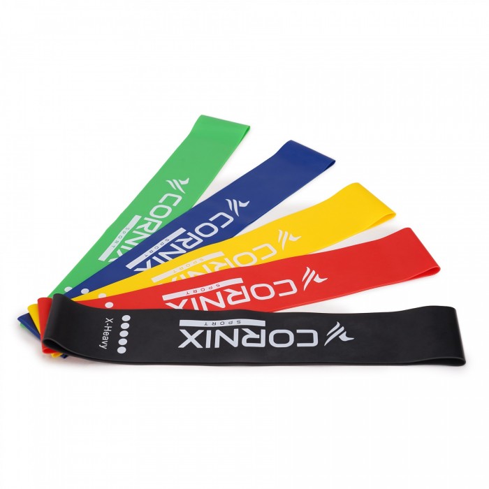 Гумки для фітнесу Cornix Mini Power Band набір 5 шт 1-20 кг XR-0045
