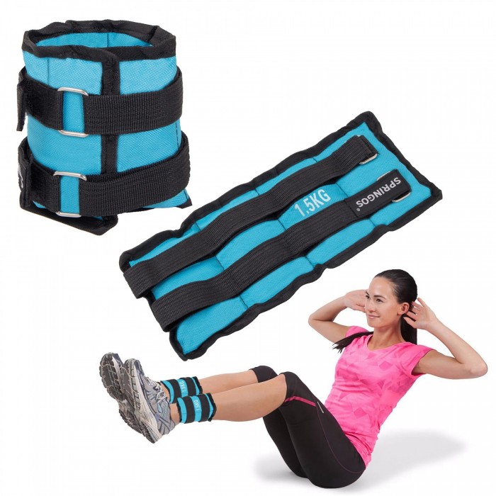 Утяжелители-манжеты для ног и рук Springos 2 x 1.5 кг FA0005