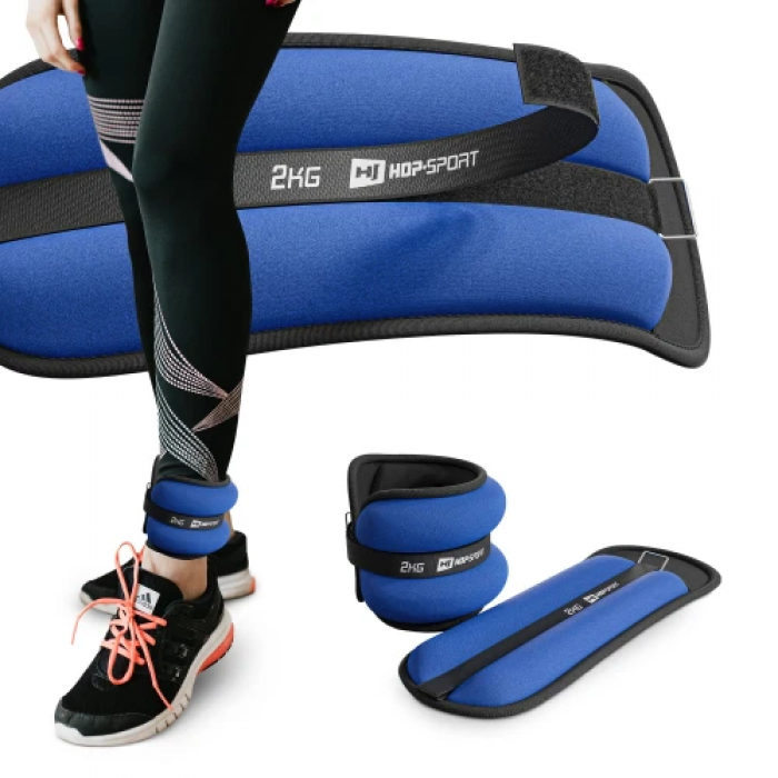Обтяжувачі для ніг та рук Hop-Sport HS-S004WB 2х2 кг сині