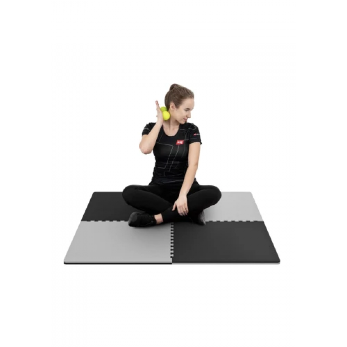 Мат-пазл Hop-Sport EVA 2cm HS-A020PM - 4 частини чорно-сірий