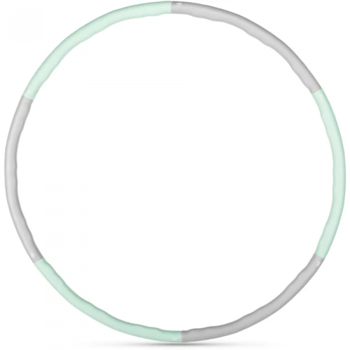 Хулахуп Gymtek із масажером 100 см салатово-сірий