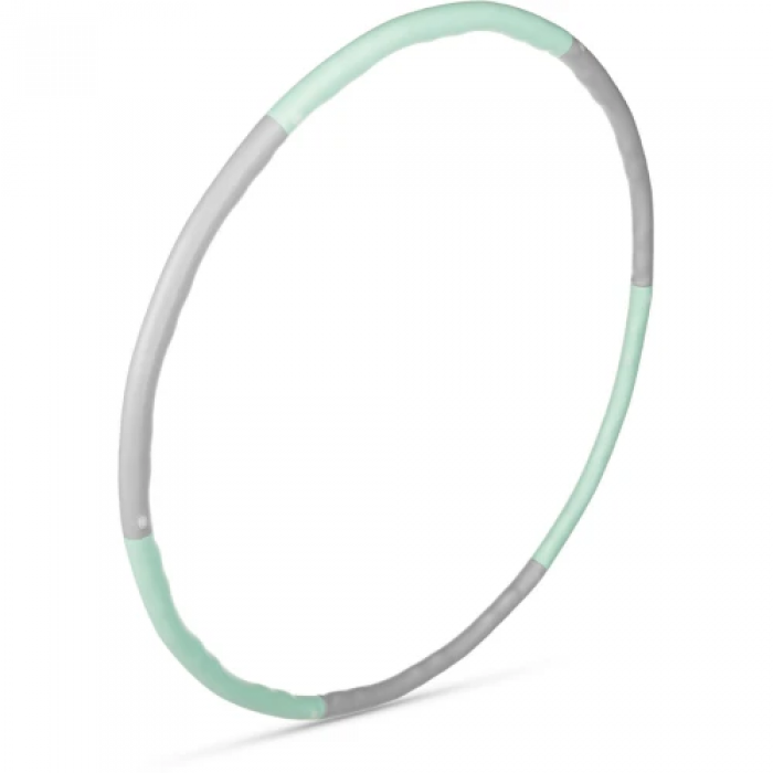 Хулахуп Gymtek із масажером 100 см салатово-сірий