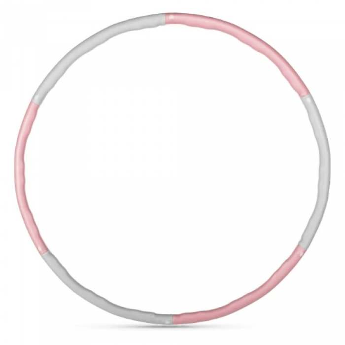 Хулахуп Gymtek з масажером 100 см рожево-сірий