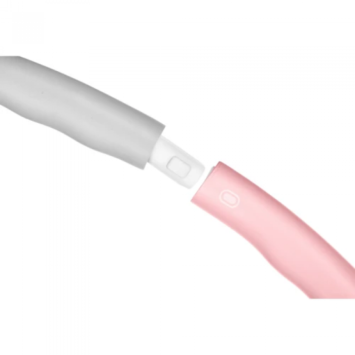 Хулахуп Gymtek з масажером 100 см рожево-сірий