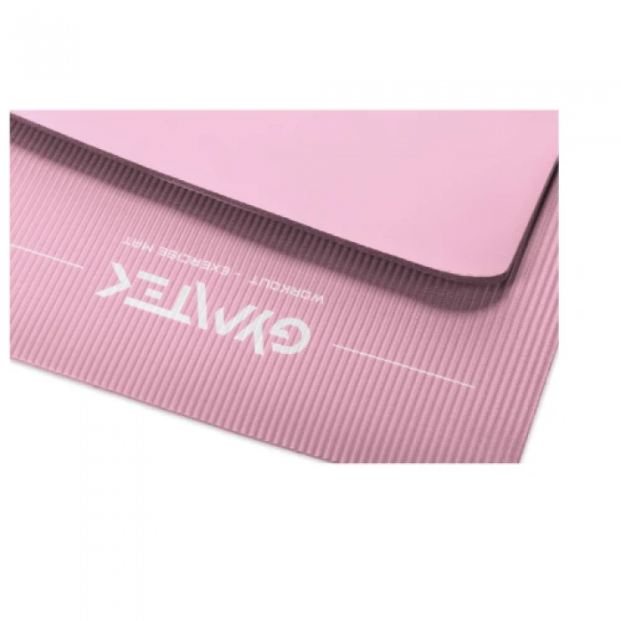 Килимок (мат) для йоги та фітнесу Gymtek NBR 1,5 см рожевий