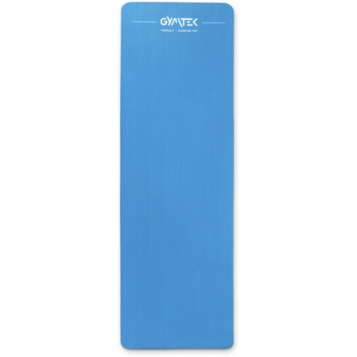 Коврик (мат) для йоги и фитнеса Gymtek NBR 1 см голубой