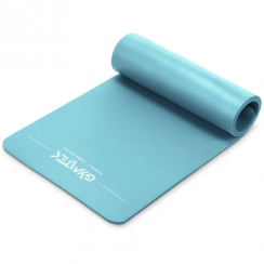 Килимок (мат) для йоги та фітнесу Gymtek NBR 1 см бірюза
