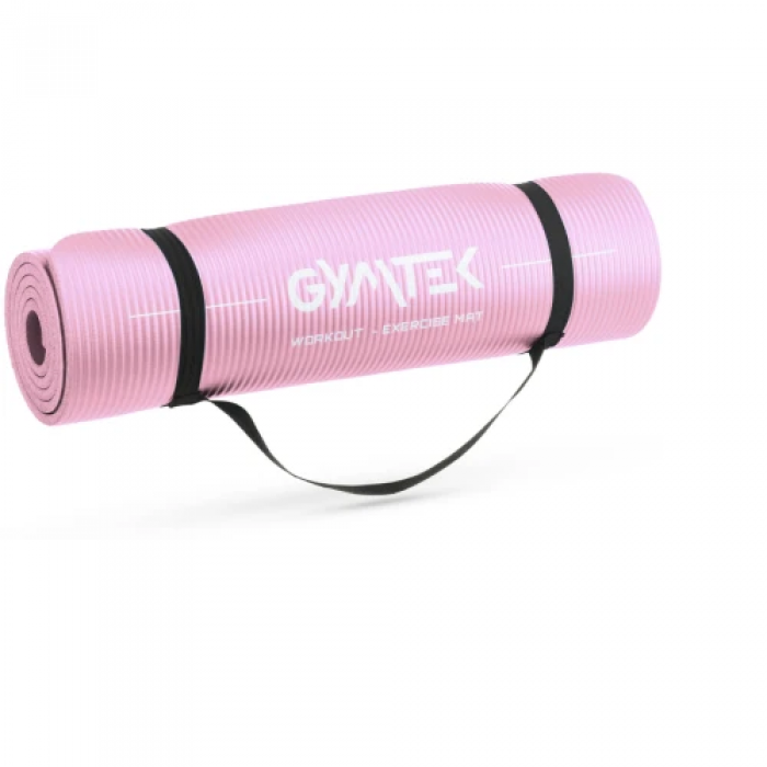 Коврик (мат) для йоги и фитнеса Gymtek NBR 1 см розовый
