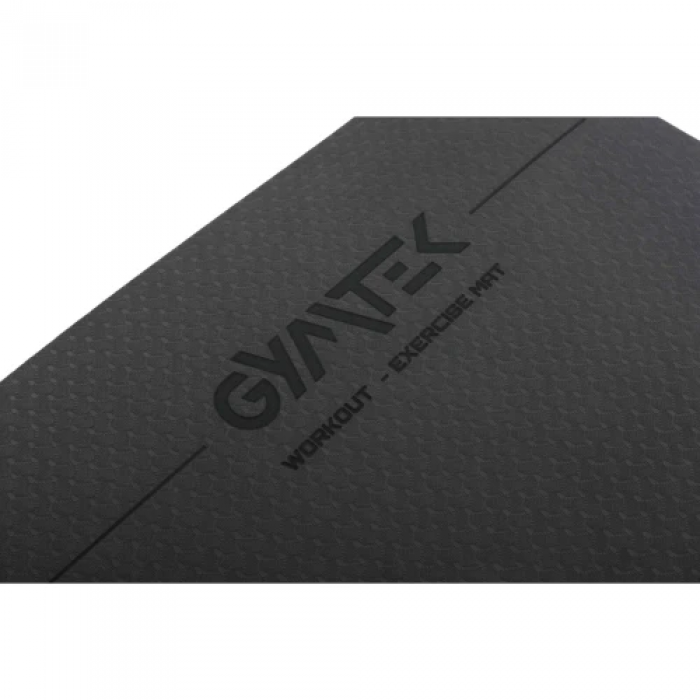 Килимок (мат) для фітнесу та йоги Gymtek ТРЕ 0,5 см чорний