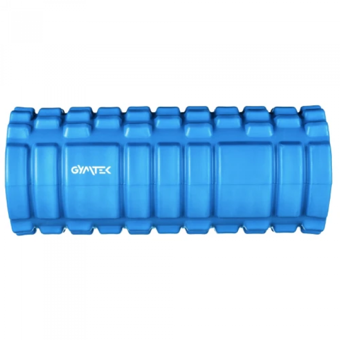 Масажний ролик Gymtek для йоги та фітнесу EVA 33*14 см синій