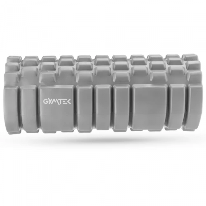 Масажний ролик Gymtek для йоги та фітнесу EVA 33*14 см сірий
