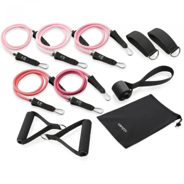 Набір гумок з еспандерами Gymtek рожевий