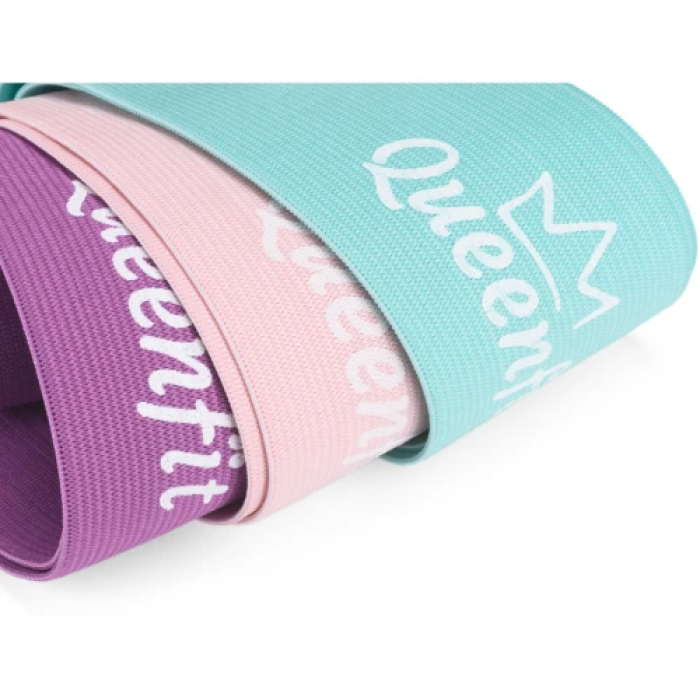 Фитнес резинки тканевые набор Queenfit 7-35 кг set A