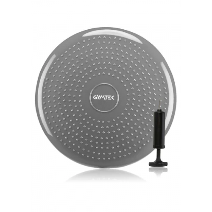 Балансувальна подушка Gymtek сіра + насос