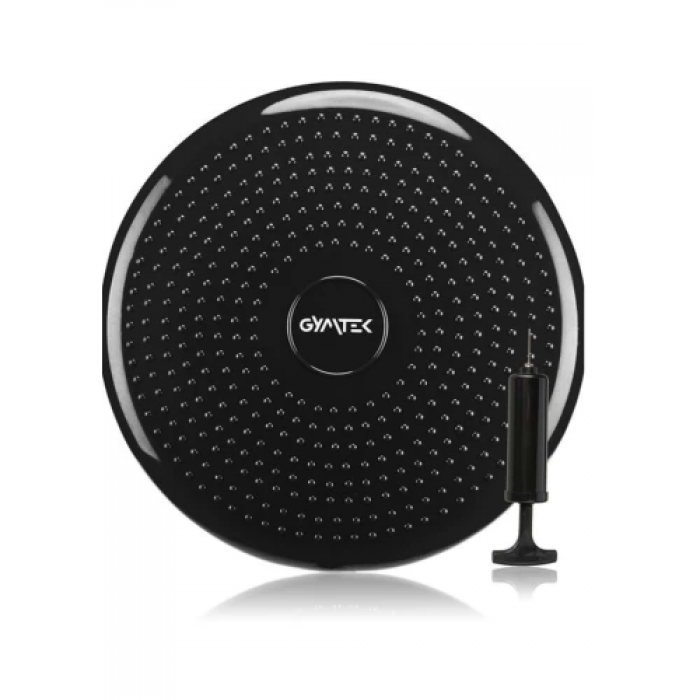 Балансувальна подушка Gymtek чорна + насос