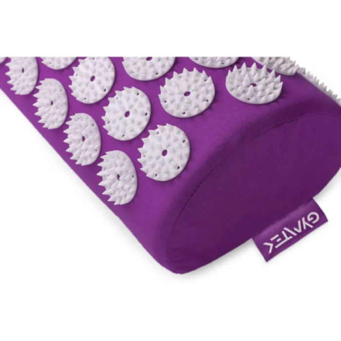 Аппликатор Кузнецова / Коврик акупунктурный с валиком Gymtek фиолетовый