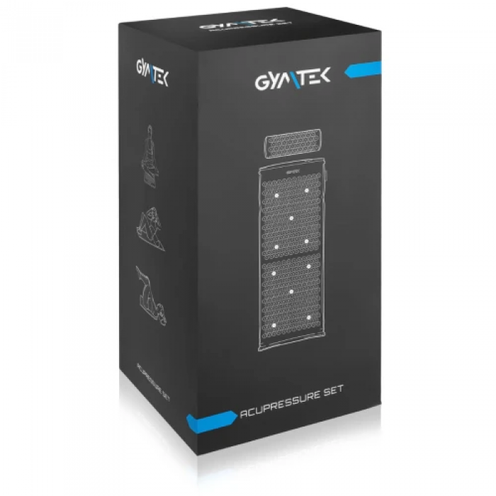 Аппликатор Кузнецова / Коврик акупунктурный с валиком Gymtek фиолетовый