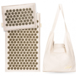 Аппликатор Кузнецова / Коврик аккупунктурный с подушкой Queenfit беж