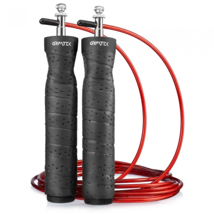 Скакалка Gymtek швидкісна із підшипниками чорна