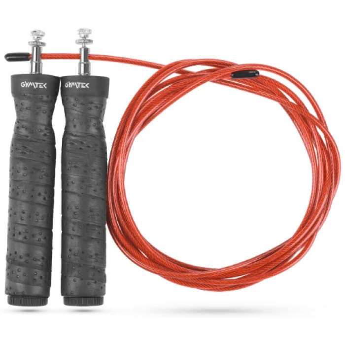 Скакалка Gymtek швидкісна із підшипниками чорна