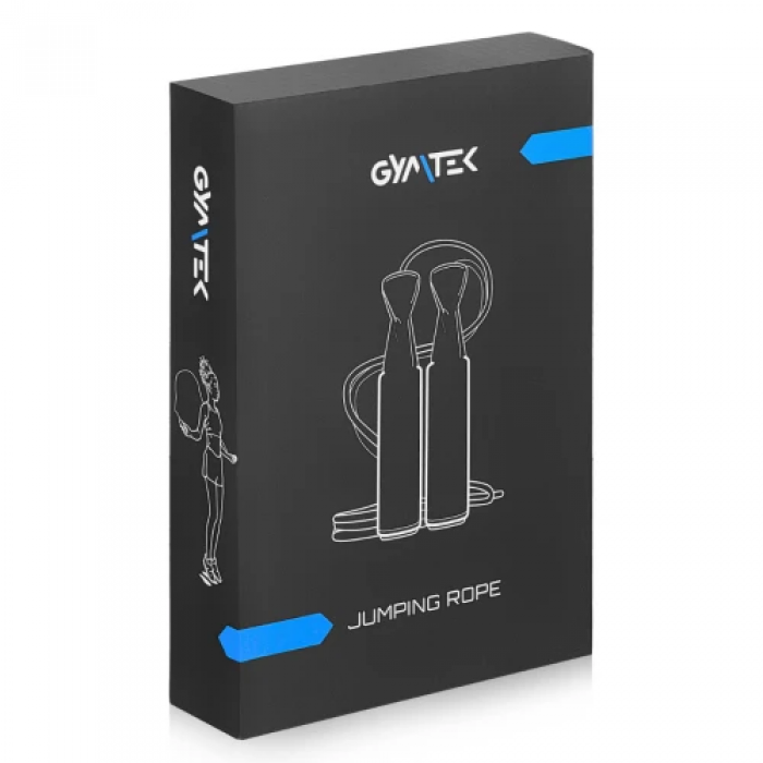 Скакалка Gymtek швидкісна із підшипниками чорна