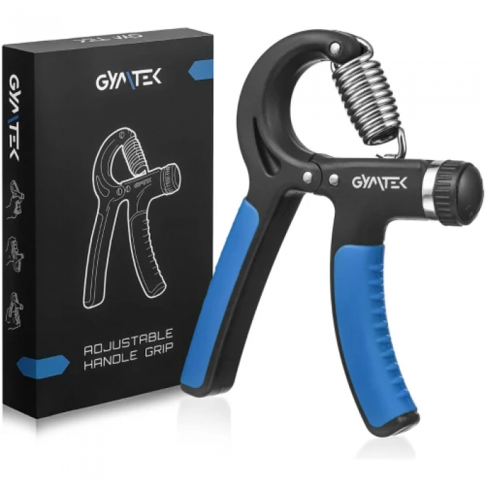 Еспандер кистьовий пружинний регульований Gymtek 10-40 кг чорно-синій