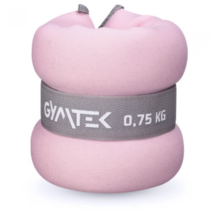Обтяжувачі Gymtek для рук та ніг 2 х 0,75 кг рожевий
