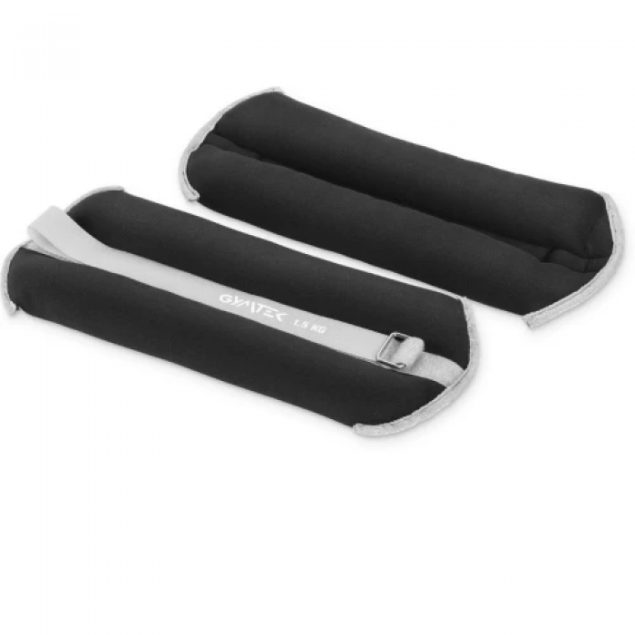 Обтяжувачі Gymtek для рук та ніг 2 х 1,5 кг чорний