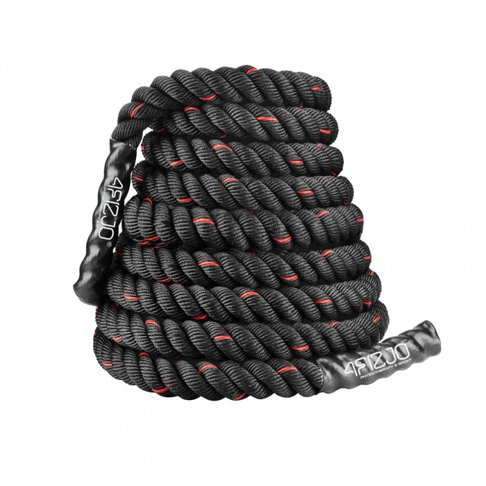 Канат тренировочный 4FIZJO Battle Rope 9 м для кроссфита Black (P-5907739312242)