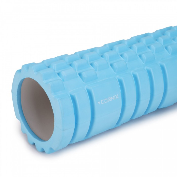 Массажный ролик Cornix EVA 33 x 14 см (валик, роллер) XR-0030 Sky Blue