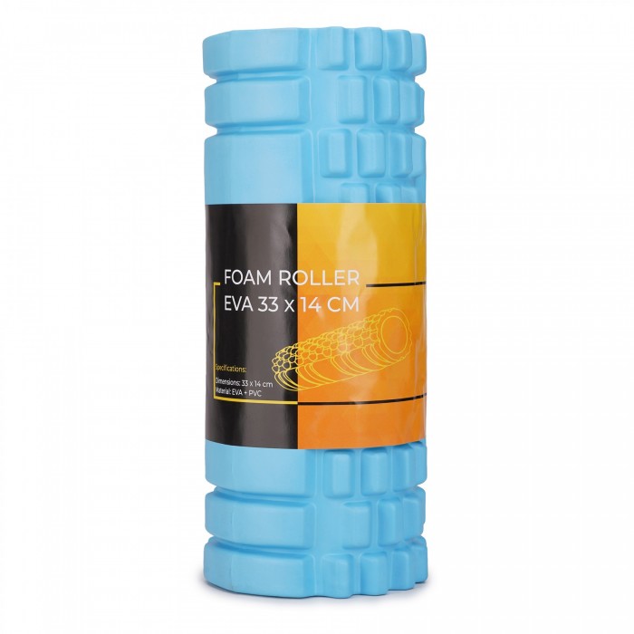 Массажный ролик Cornix EVA 33 x 14 см (валик, роллер) XR-0030 Sky Blue
