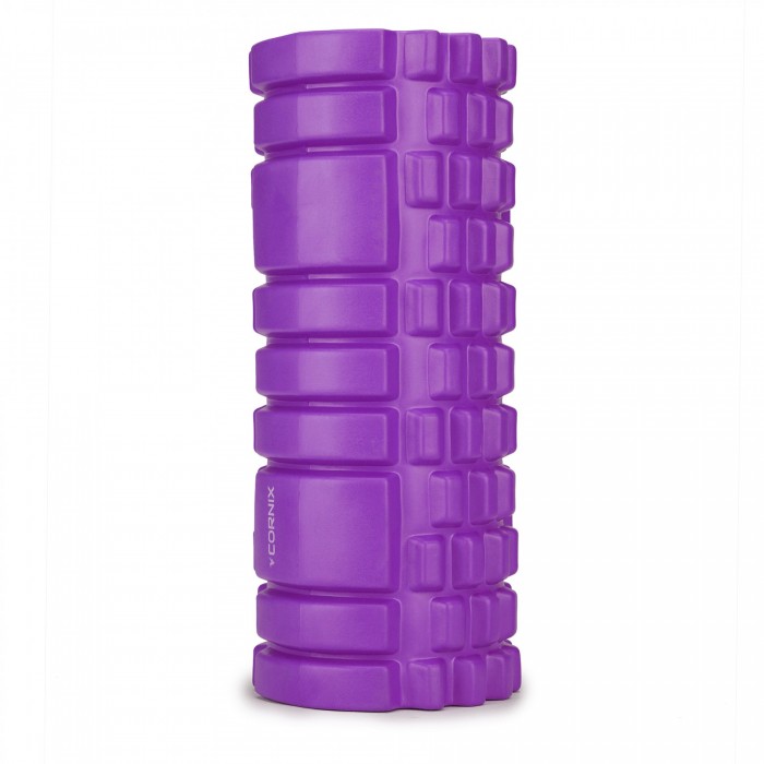 Массажный ролик Cornix EVA 33 x 14 см (валик, роллер) XR-0032 Violet
