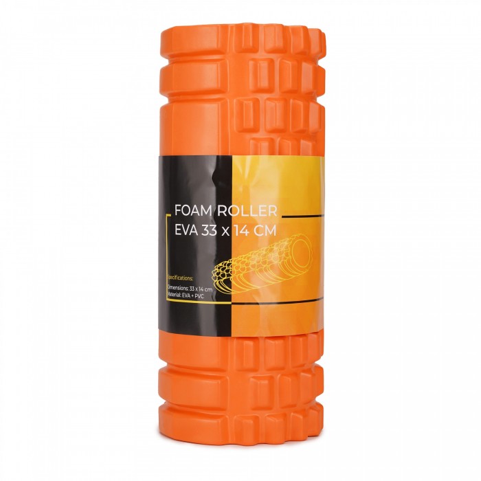 Массажный ролик Cornix EVA 33 x 14 см (валик, роллер) XR-0033 Orange