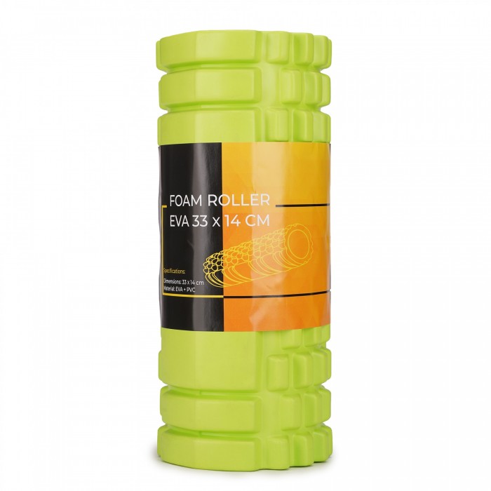 Массажный ролик Cornix EVA 33 x 14 см (валик, роллер) XR-0034 Green