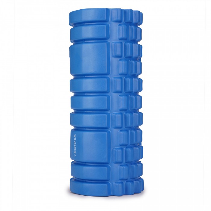Массажный ролик Cornix EVA 33 x 14 см (валик, роллер) XR-0035 Blue