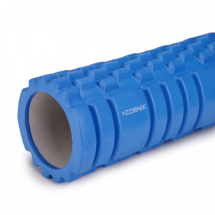 Массажный ролик Cornix EVA 33 x 14 см (валик, роллер) XR-0035 Blue