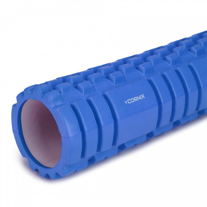 Масажний ролик Cornix EVA 45 x 14 см (валик, ролер) XR-0039 Blue
