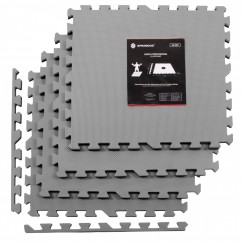 Мат-пазл (ластівчин хвіст) Springos Mat Puzzle EVA 120 x 120 x 2 см FM0009 Black/Grey