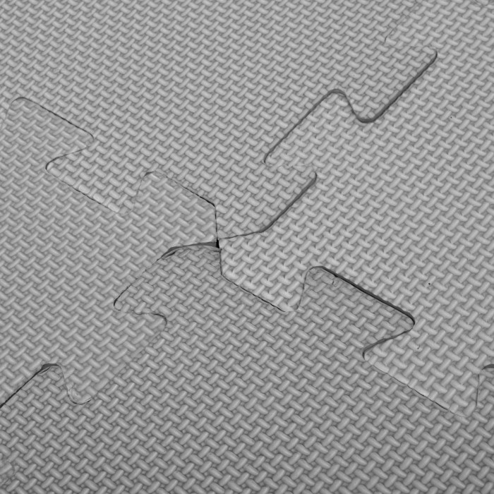 Мат-пазл (ластівчин хвіст) Springos Mat Puzzle EVA 120 x 120 x 2 см FM0009 Black/Grey