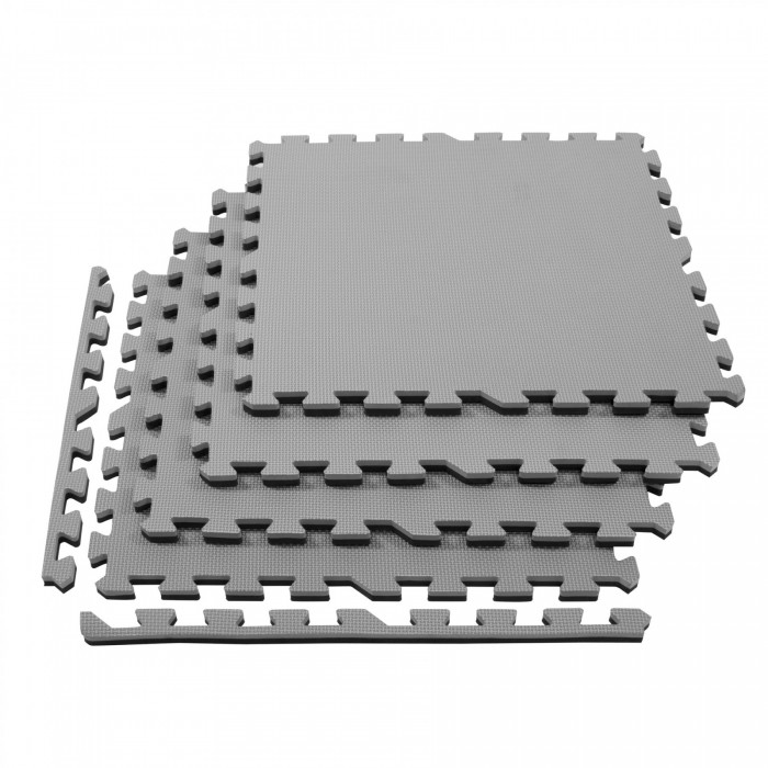 Мат-пазл (ластівчин хвіст) Springos Mat Puzzle EVA 120 x 120 x 2 см FM0009 Black/Grey