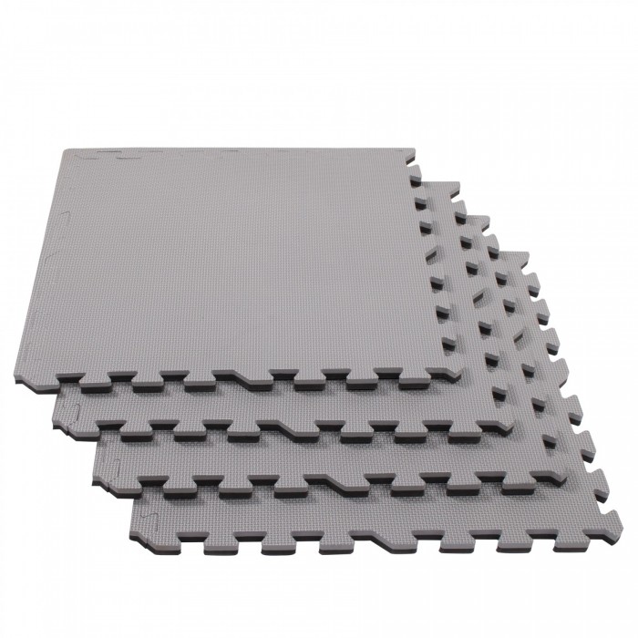 Мат-пазл (ластівчин хвіст) Springos Mat Puzzle EVA 120 x 120 x 2 см FM0009 Black/Grey