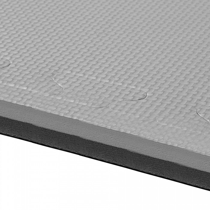 Мат-пазл (ластівчин хвіст) Springos Mat Puzzle EVA 120 x 120 x 2 см FM0009 Black/Grey