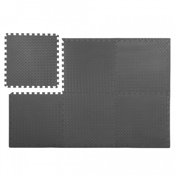 Мат-пазл (ластівчин хвіст) Springos Mat Puzzle EVA 180 x 120 x 1.2 см FM0005A Graphite