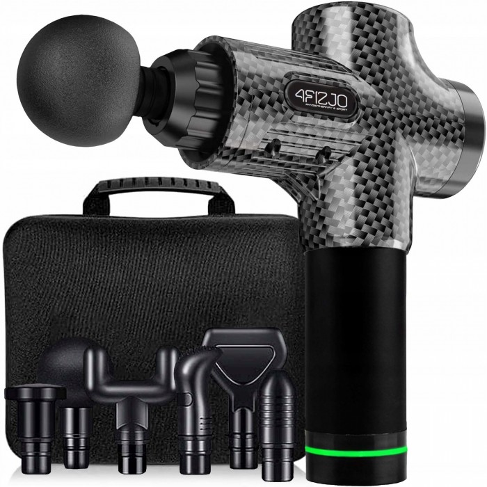 Ручний перкусійний масажер 4FIZJO Massage Gun Ultra 100 Вт масажний пістолет (P-5907739315632)